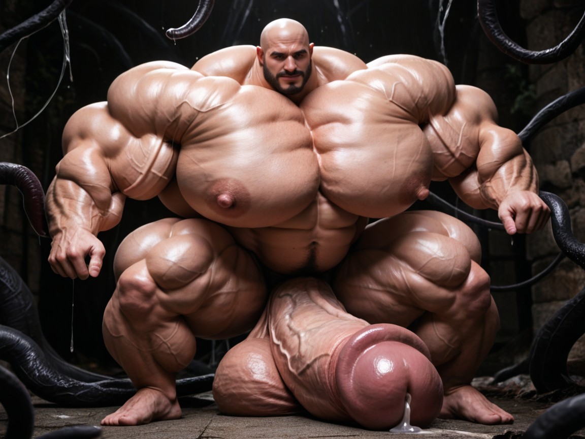 Hyper Thick Tentacles, Oversized Hyper Gigantic Penis, Oversized Hyper Muscles Porno IA Gay