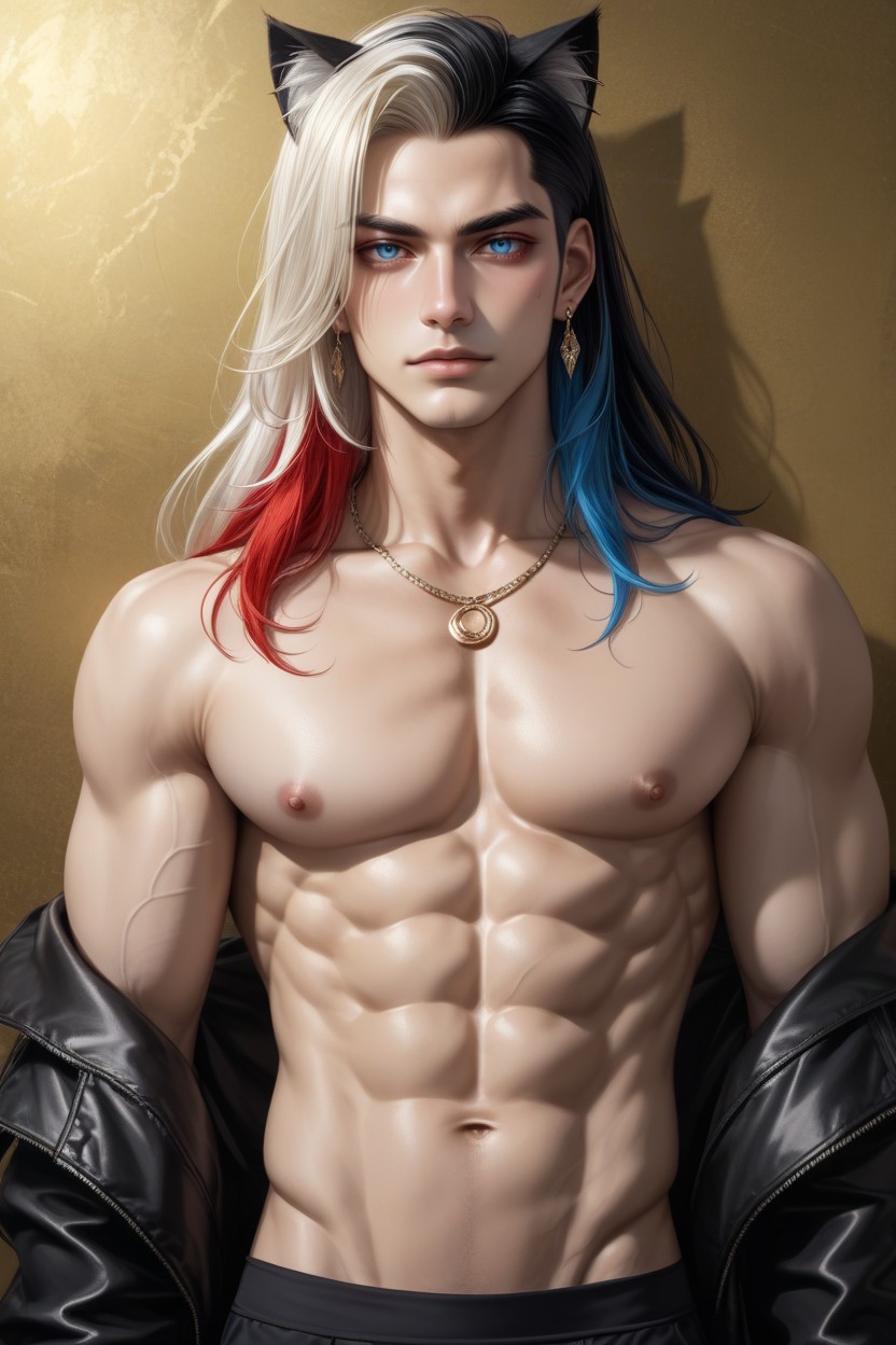 Femboy , Red Hair, 多種顏色 AI同性戀黃片
