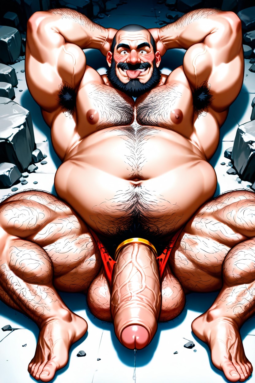 Pénis Hyper Long Et Impossible, Excessive Belly Hair, Barbe Porno IA Gay