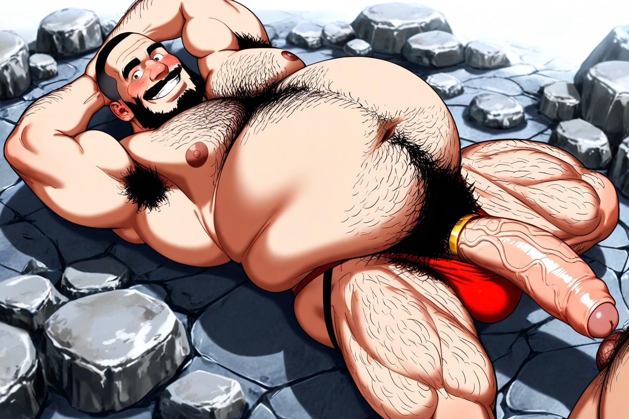 Lying Back Relaxing Arms Behind Head, Foreskin, 震驚 AI同性戀黃片