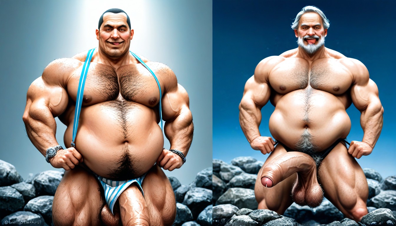 Hairy Balls, 화창한, Hyper Thick Penis With Huge Bulging Balls 게이 AI 포르노