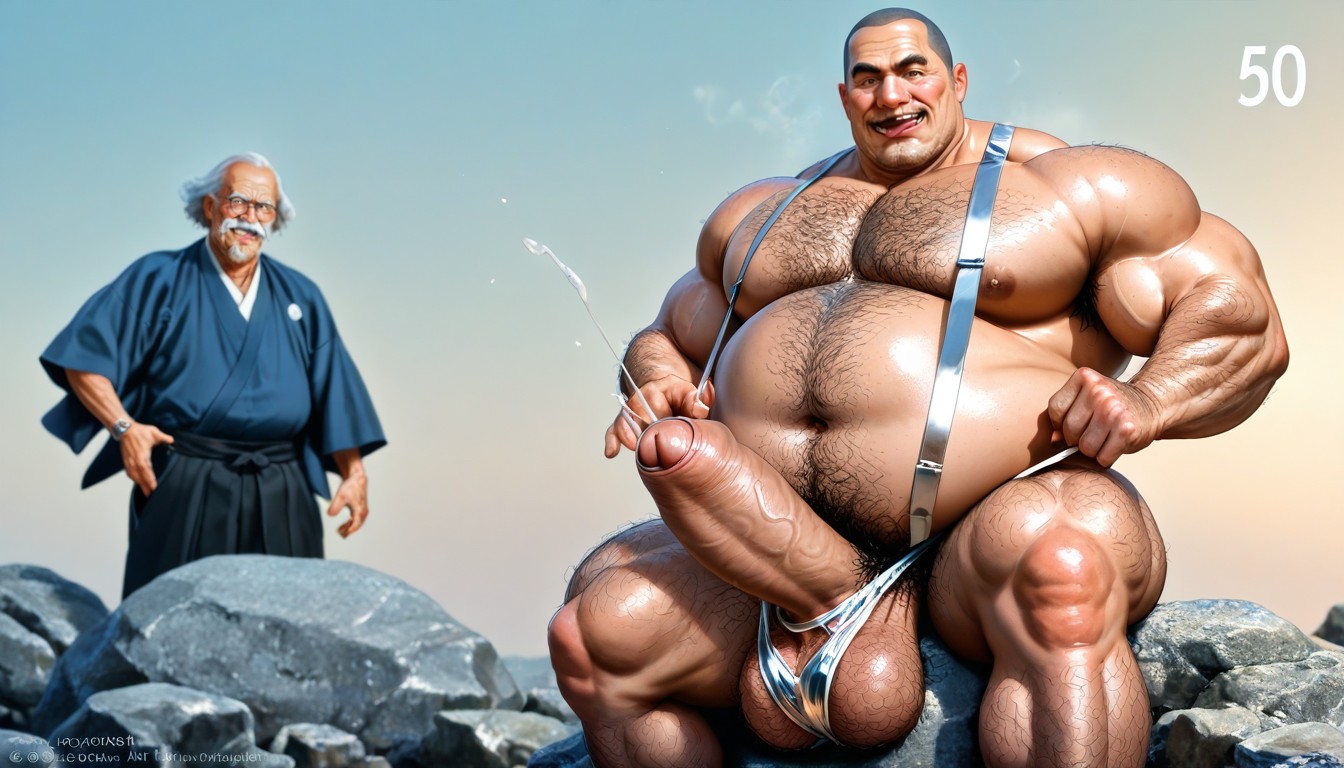 Strong Lines, Blue Hour, Expression Suffisante Porno IA Gay