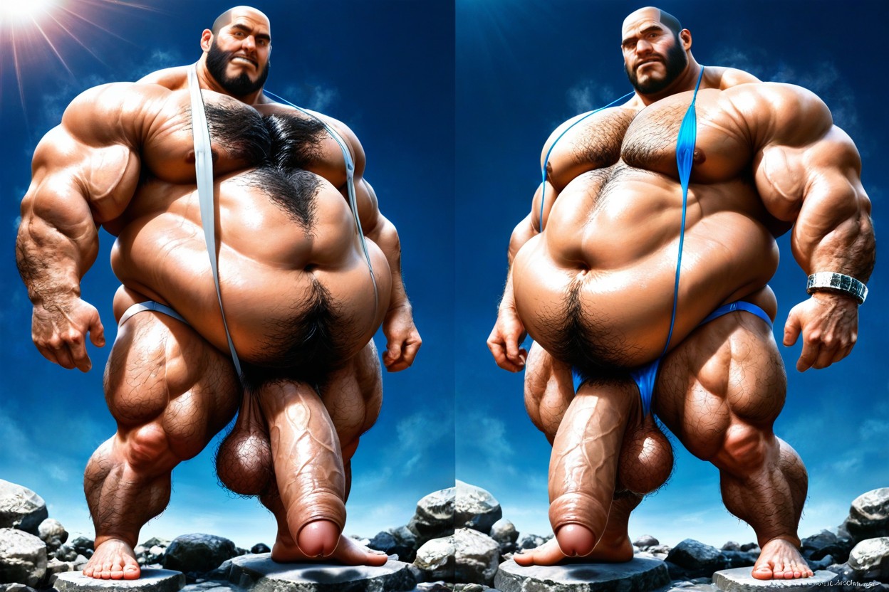 Choqué, Ultra Detailed Realistic, Balding Man Porno IA Gay