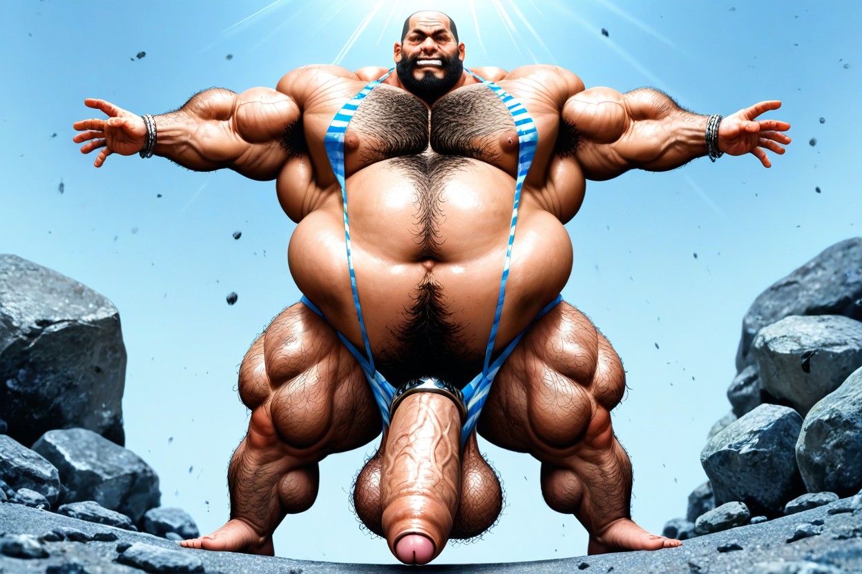 Dientes Apretados, Strong Lines, Octane Render Porno gay IA