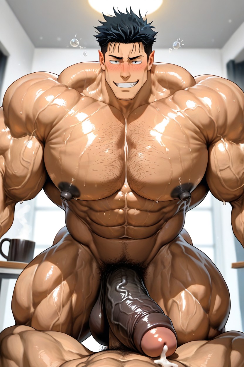Oversized Muscles, Carrying A Cup Of Coffee, Black Penis AI同性戀黃片
