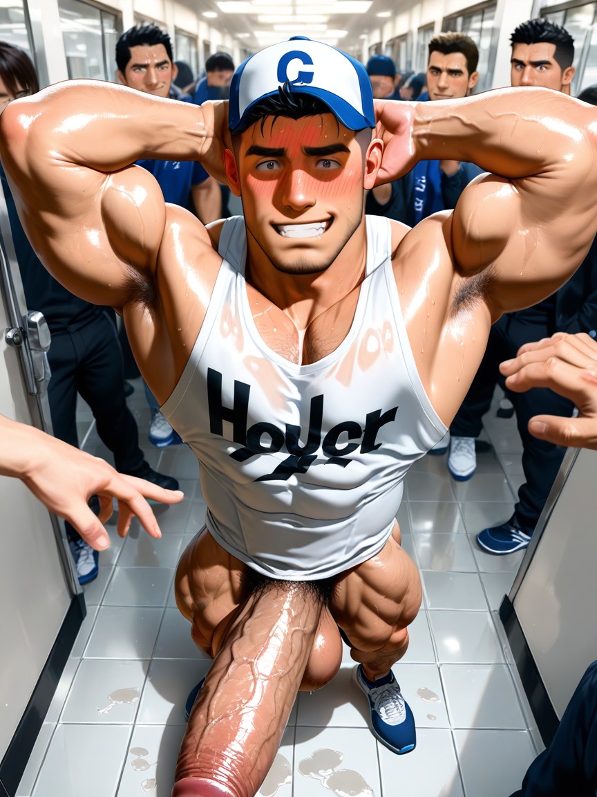 18+, にやりと笑う, Gigantic Hyper Cock Much Thicker And Longer Than Leg ゲイAIポルノ
