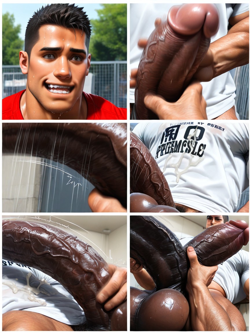 Masculine, Cock Focus, Muscular AI Gay Porn
