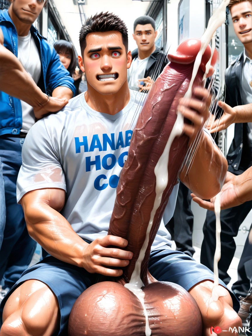 Bara, クローズアップ, Exhibitionism ゲイAIポルノ