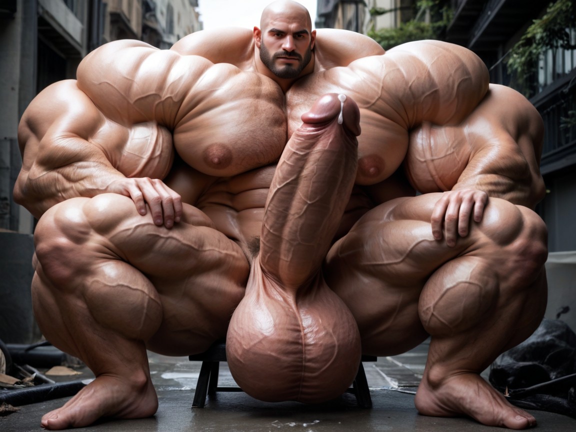 Balls Bigger Than Human, Oversized Hyper Muscles, Taut Cock Tentacles Penetrates In Penis ゲイAIポルノ