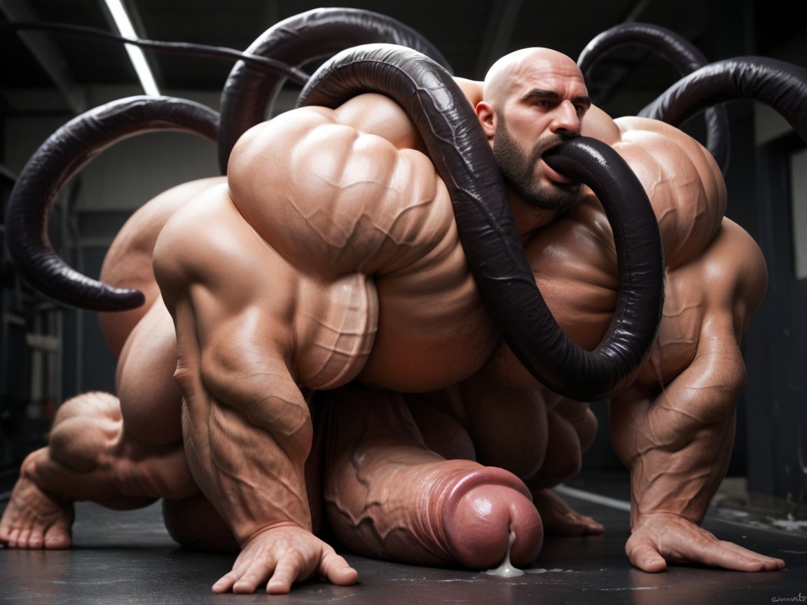 Cock Tentacles Invasion, Cock Tentacles Dilating, Hyper Massive Testicles Pornografia gay com IA