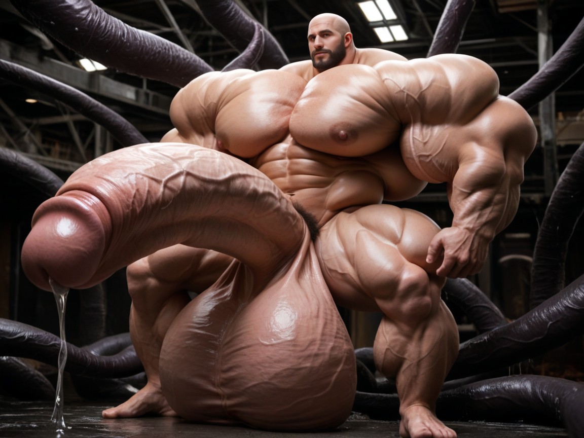 Balls Bigger Than Human, Oversized Hyper Muscles, Cock Tentacles Dilates And Intrude In Body ゲイAIポルノ