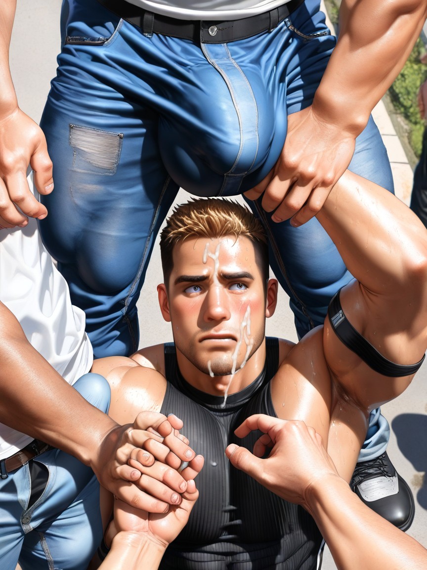 Awkward, Nervous, Accidental Erection Pornografia gay com IA