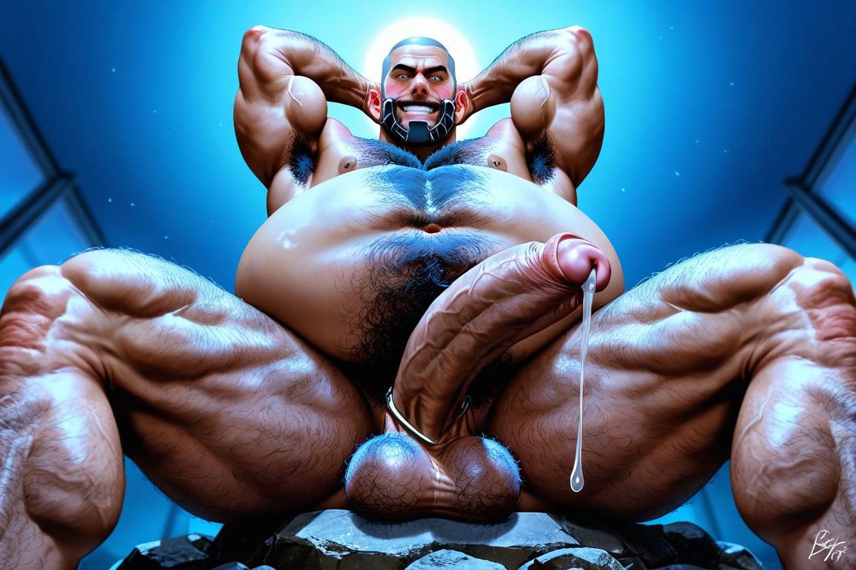 單人圖, Ultra Detailed Realistic, Thick Pubic And Armpit Hair Grey AI同性戀黃片