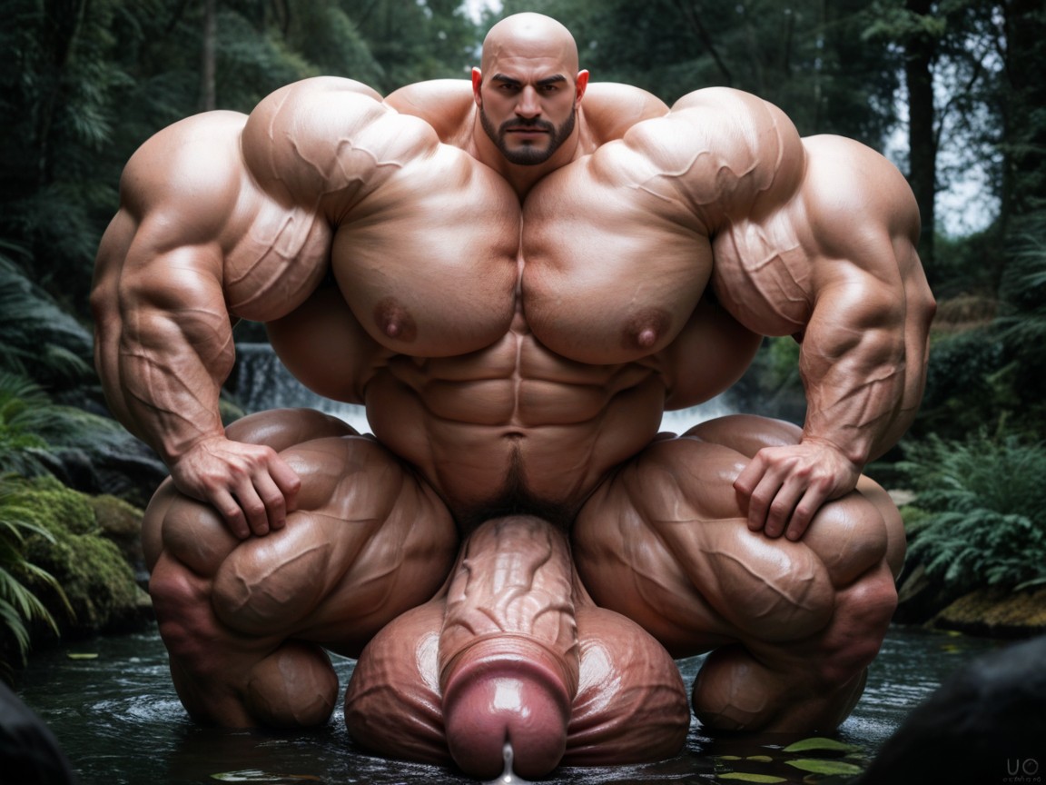 Exploding With Muscle Growth, Cock Tentacles Dilates And Intrude In Body, Hyper Muscles ゲイAIポルノ