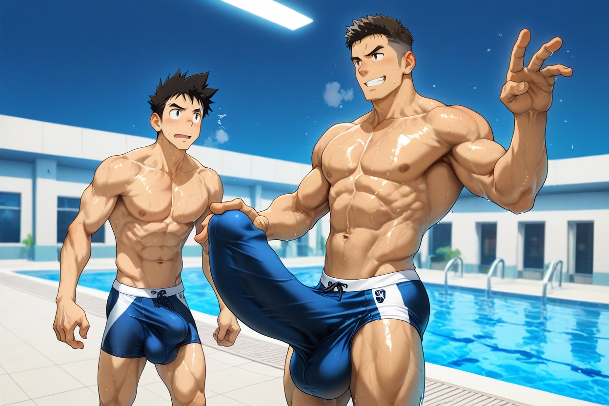 Sweaty, Boner, Horny AI Gay Porn