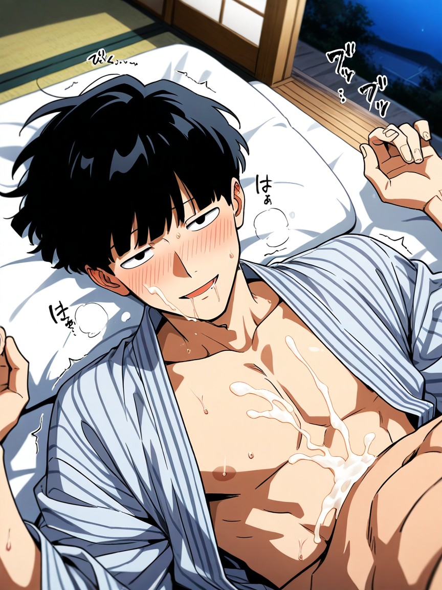 Undressing, W Arms, Kageyama Shigeo Is Male AI Gay Porn