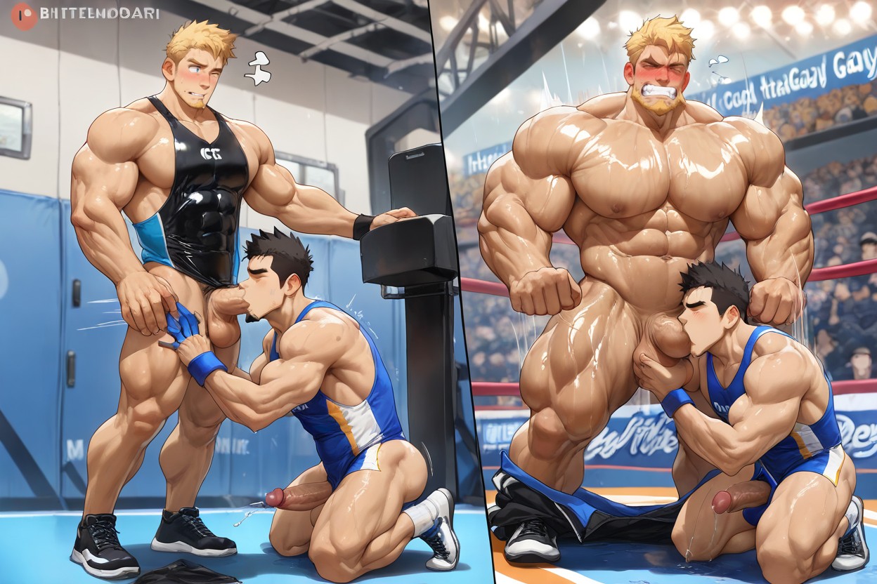 Bartolomeobari, Coach Kneeling Between Male Legs, Hdr ゲイAIポルノ