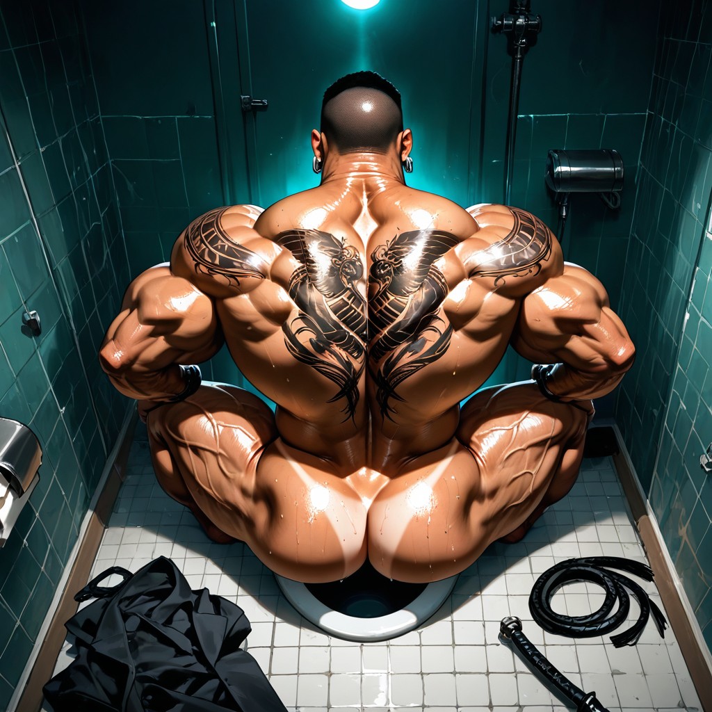 Veiny Muscles, Neck Wider Than Face, High Definition ゲイAIポルノ