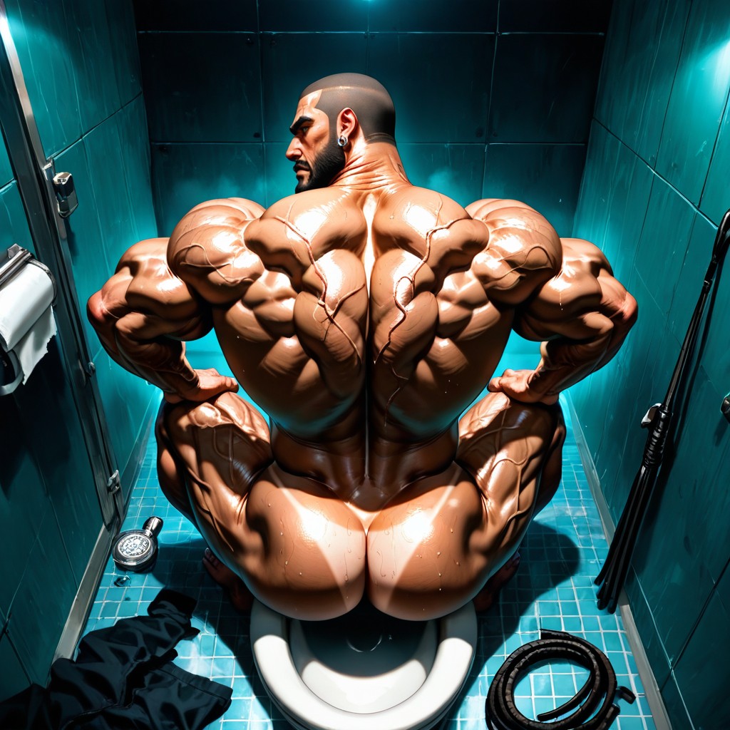 Wide Back, Tattoos, Massive Legs ゲイAIポルノ