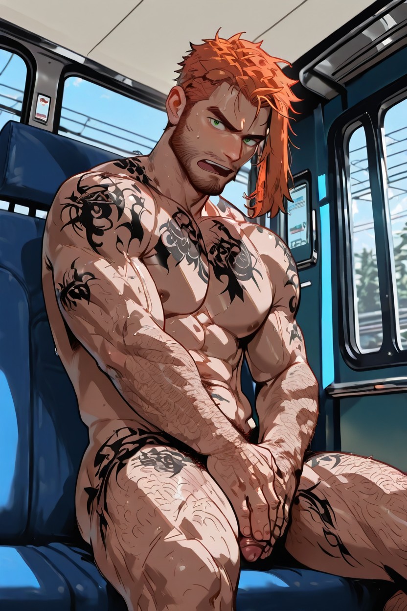 Fluffy Hair, Bartolomeobari, Side View ゲイAIポルノ