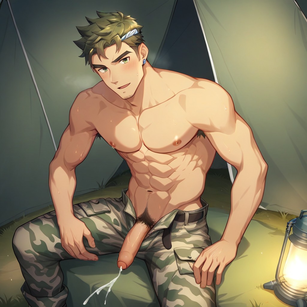 18+, Penis Focus, Open Clothing AI Gay Porn
