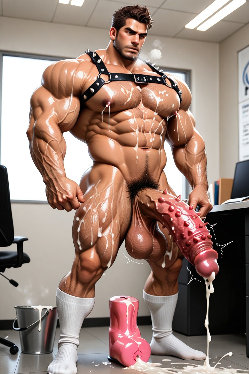 Erect, Masturbation, Hyper Balls ゲイAIポルノ