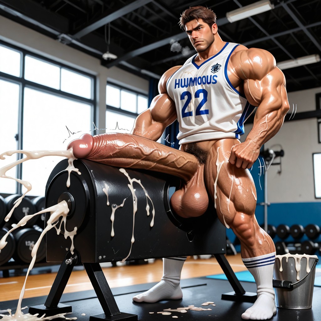 特大の筋肉, Muscle Bodybuilder, Naked ゲイAIポルノ