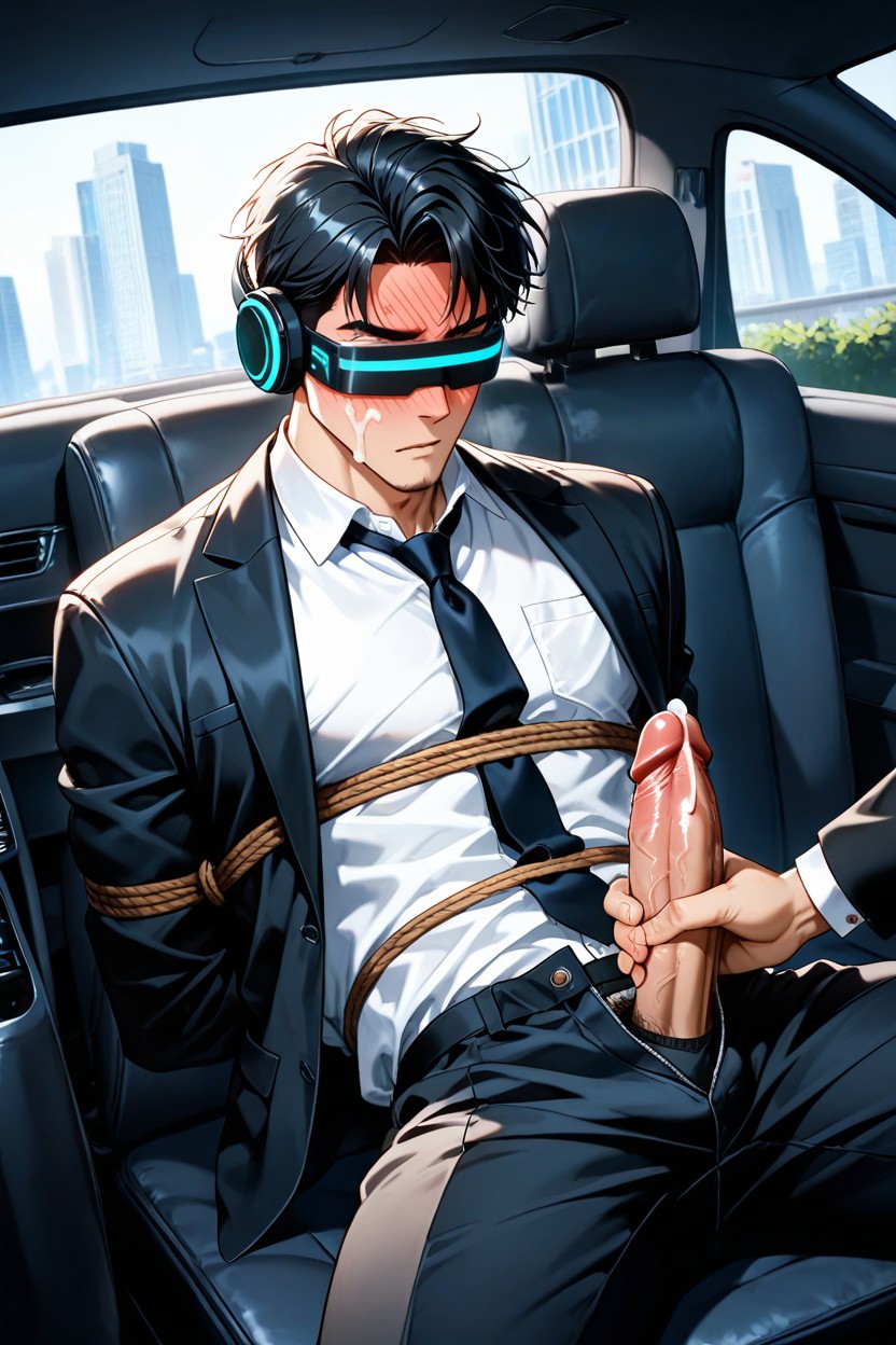 Arms Behind Back, Office Shirt, Office Shirt AI Gay Porn