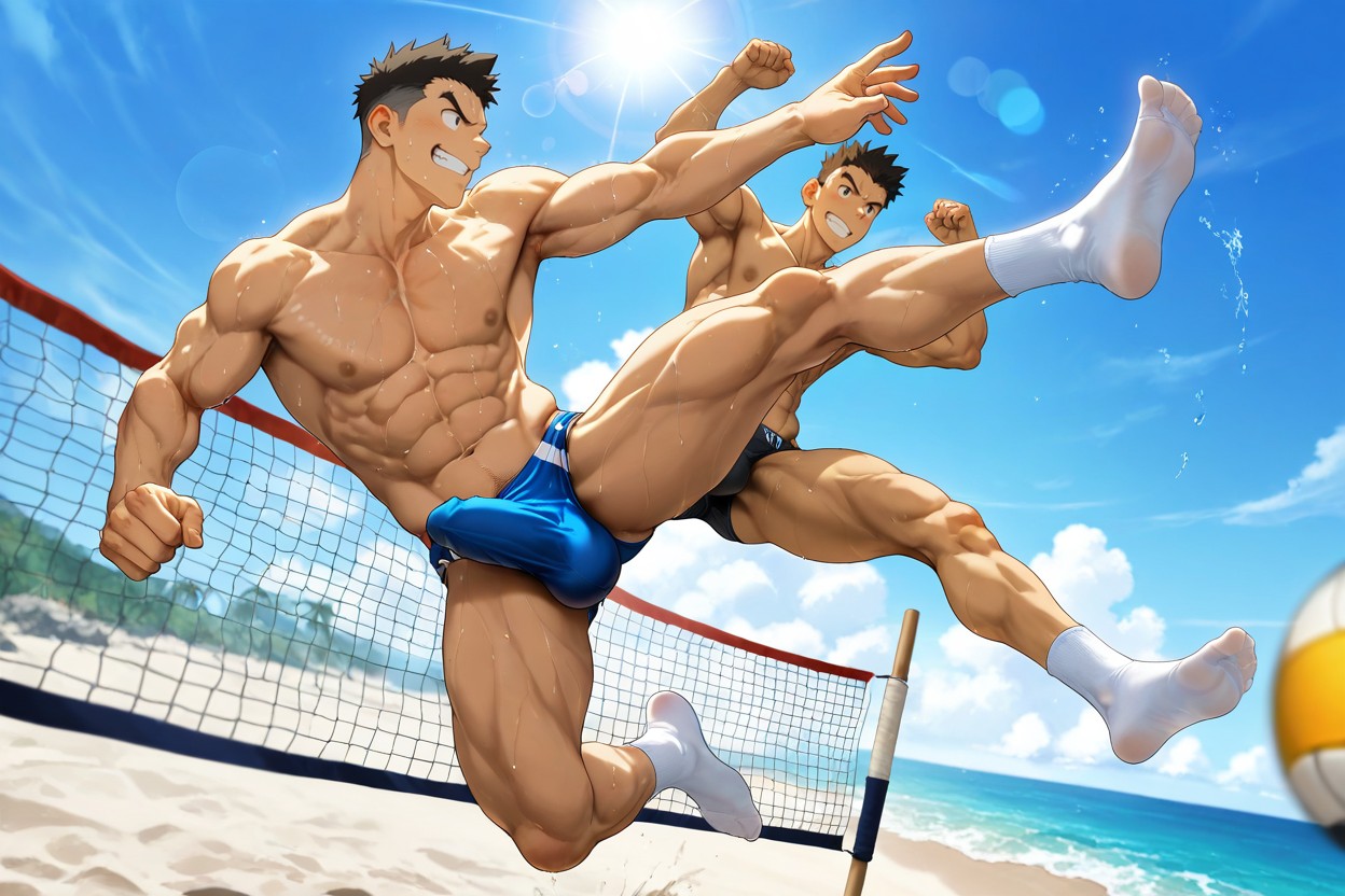 18+, Muscular, Jumping ゲイAIポルノ