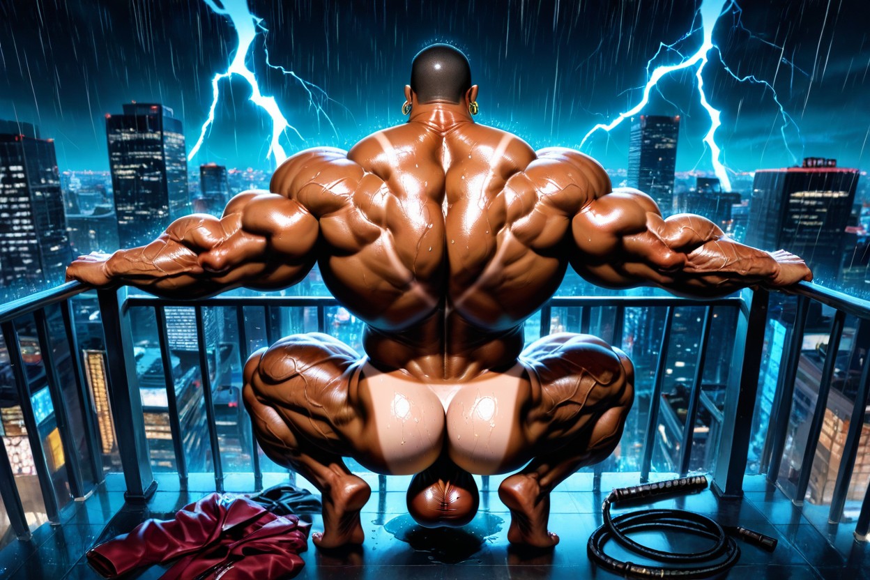 Muscular Ass, Big Lats, Massive Meaty Body ゲイAIポルノ