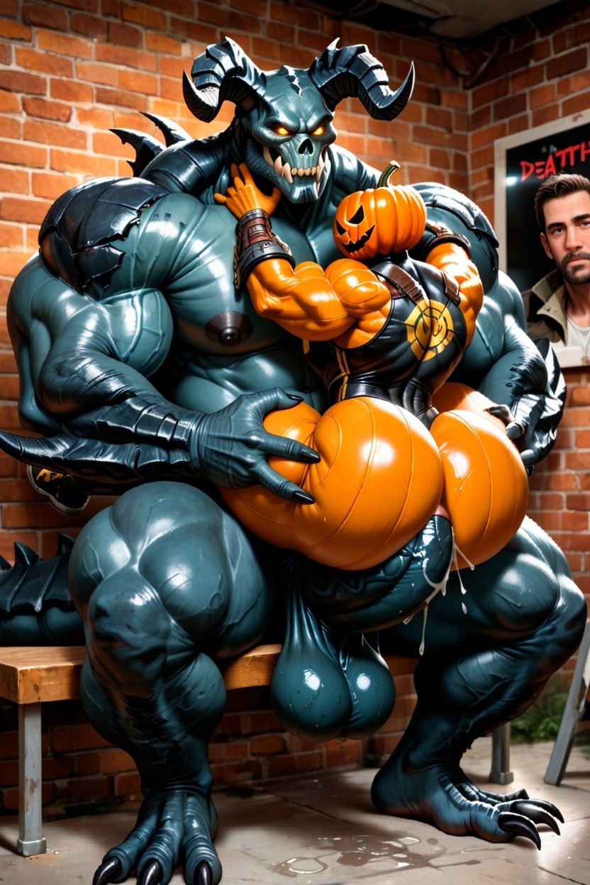 Furry, Deathclaw Alpha, No Humans AI Gay Porn