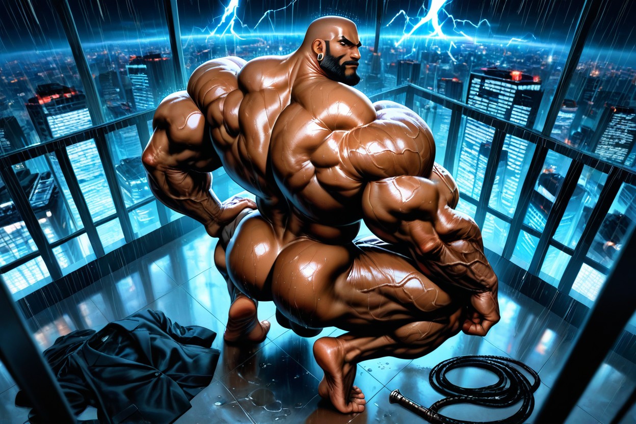 Night, Bara, No Hair On Forearms AI Gay Porn