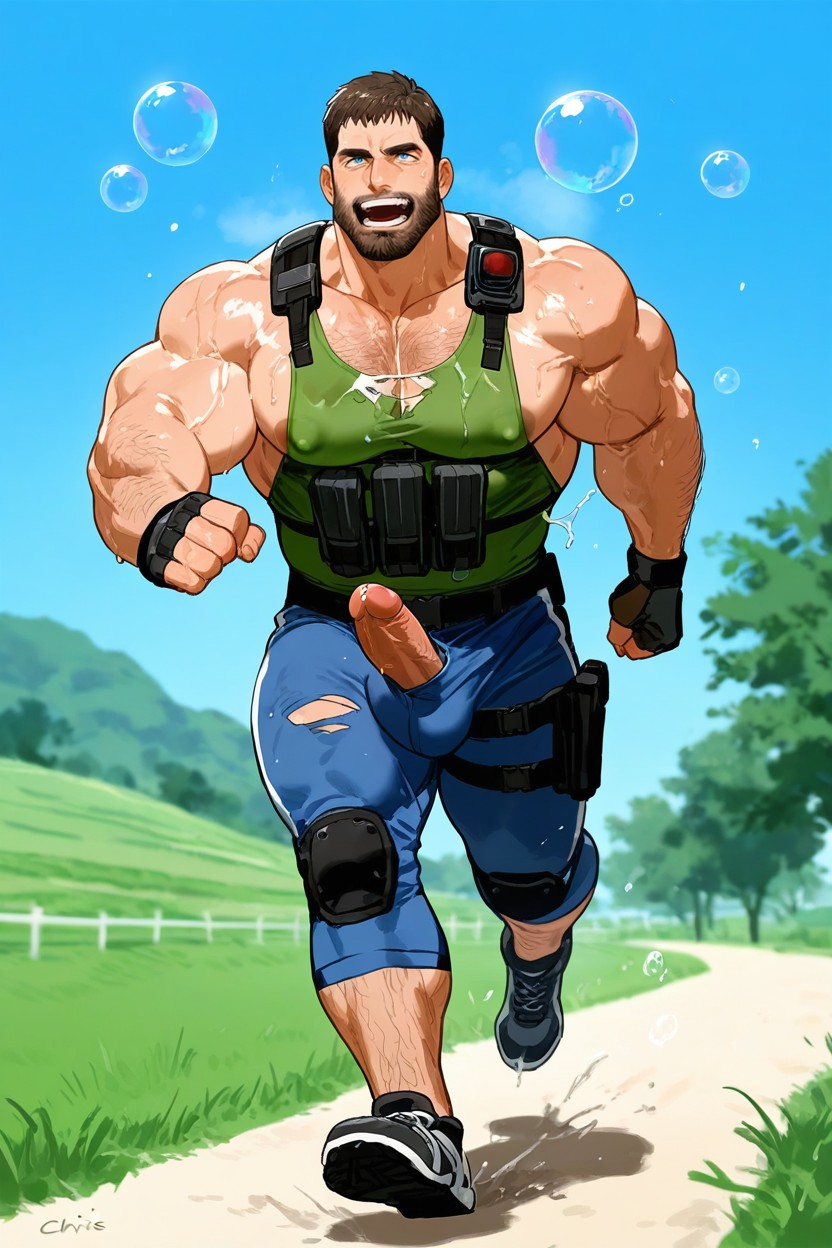 Chris Redfield From Resident Evil, Big Foreskin, Ropa Rasgada Porno gay IA
