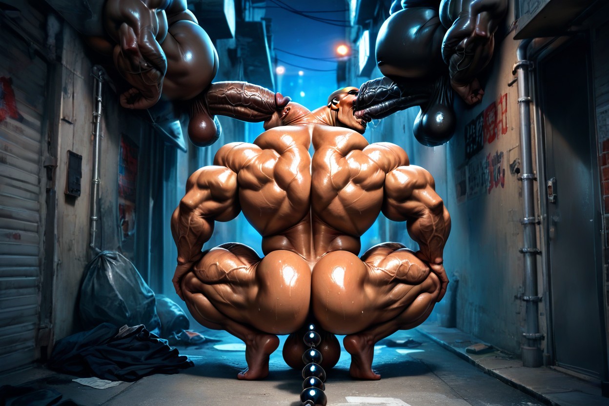Huge Calves, Massive Meaty Body, Muscular Legs ゲイAIポルノ