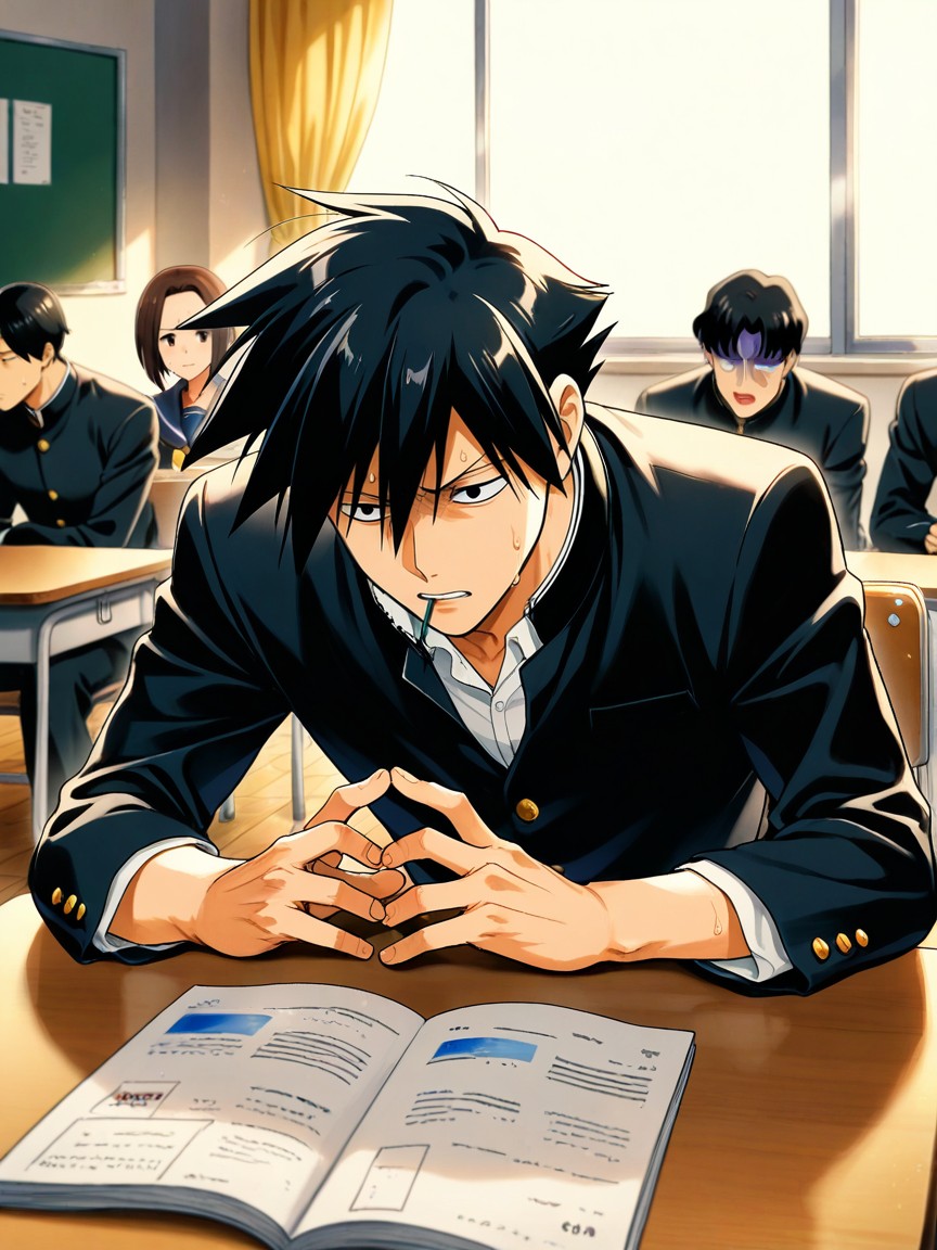スキニー, Rows Of Desks, Male ゲイAIポルノ