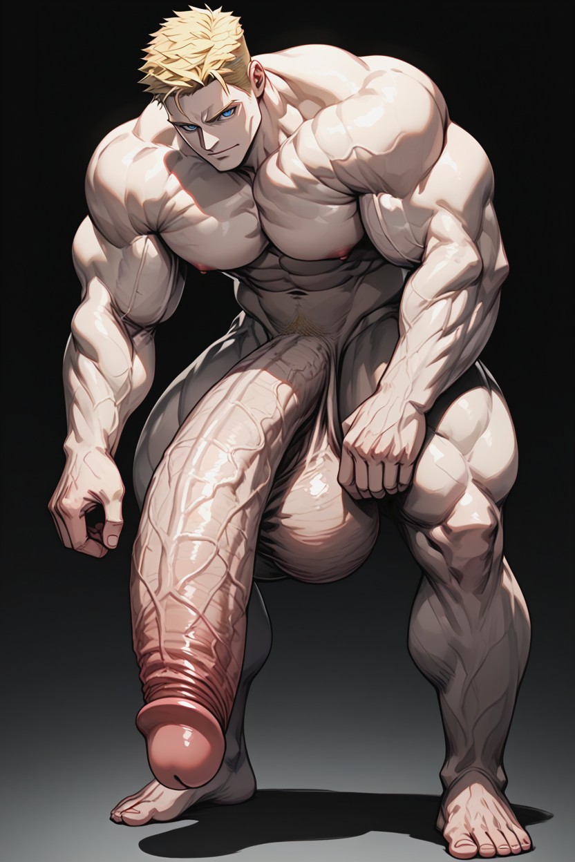 18+, Shoulders Three Times As Broad As Hips, Chiseled Facial Features AI Gay Porn