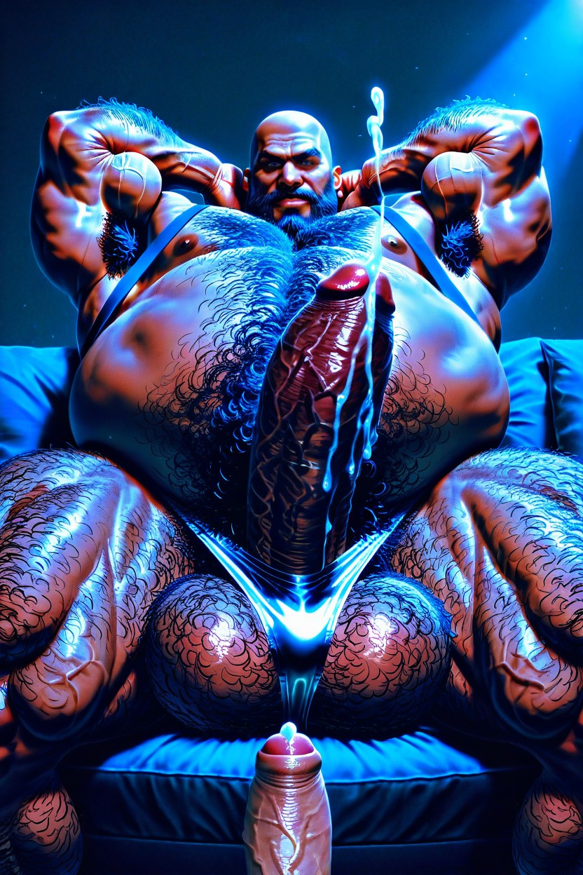 Pony Cock, Strong Lines, Large Wide Vibrant Eyes AI Gay Porn