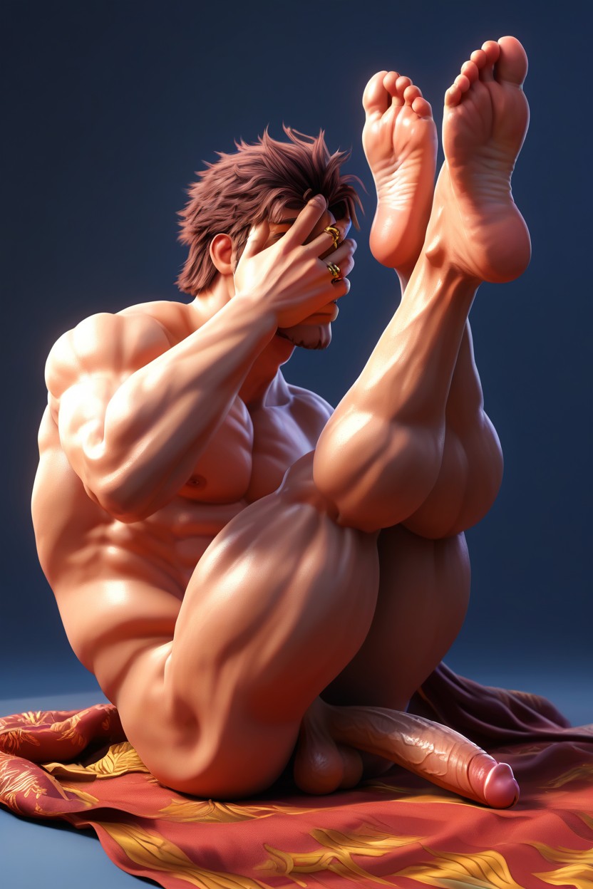 Tighty-whities, Barefoot Soles, Flaccid Penis | Foreskin | Testicles AI Gay Porn