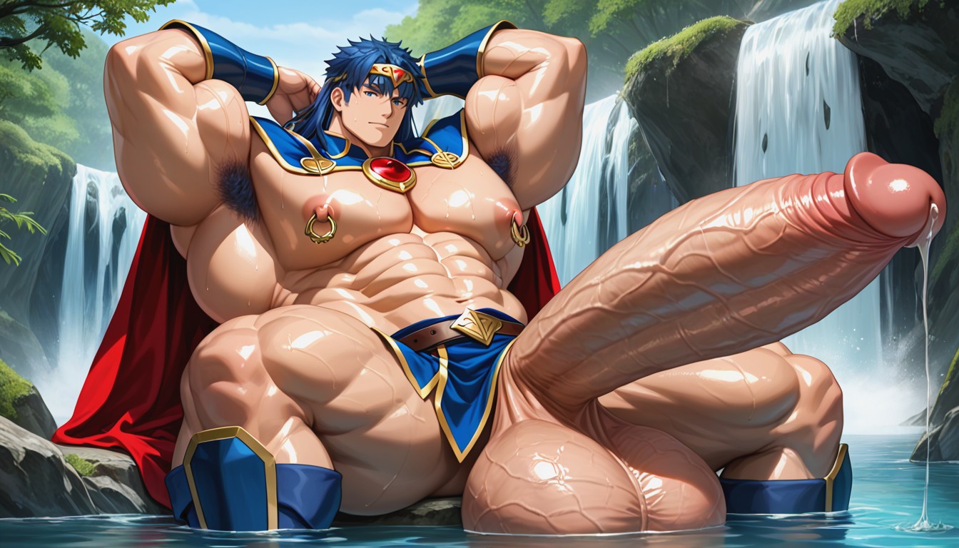 Marth, Waterfall, Marth From Fire Emblem AI Gay Porn