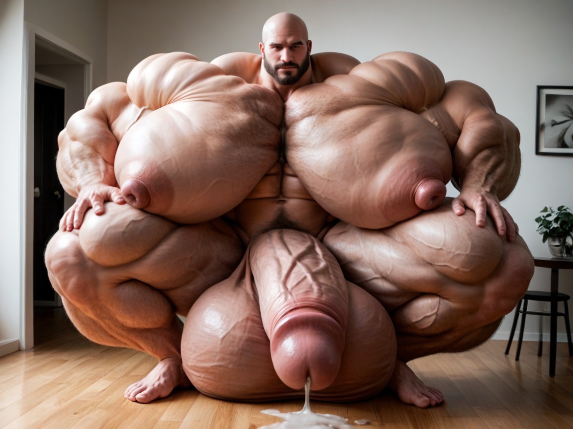 Massive Oversized Cock Growth, Massive Muscle Growth Hormone Pumped Muscles, Oversized Hyper Gigantic Penis Porno gay IA