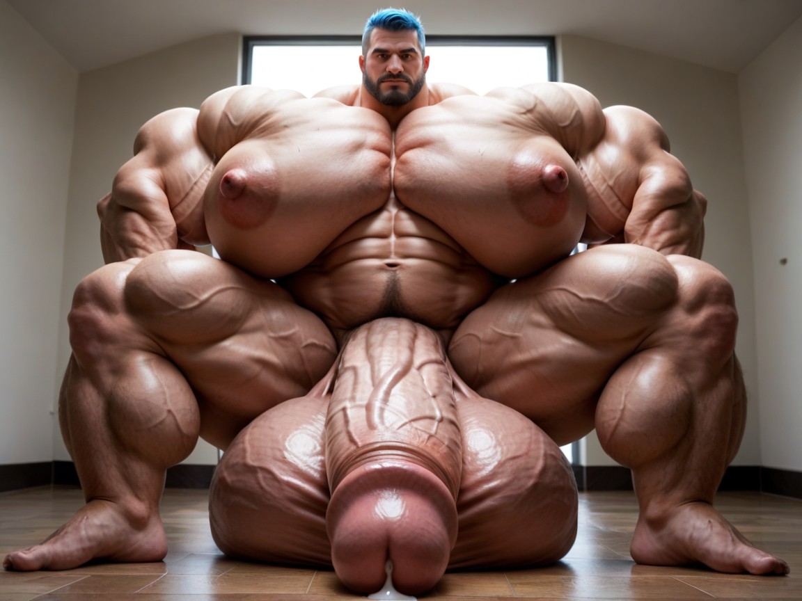 18+, Extreme Hyper Testicles, Massive Oversized Cock Growth AI Gay Porn