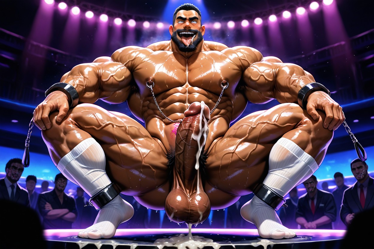 Muscular, Drooling, Whip AI Gay Porn