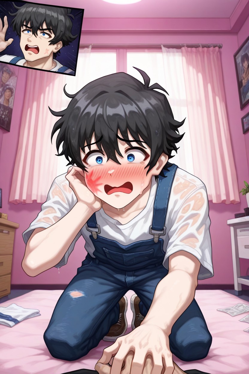 Fair Skin, Surprised, Handsome AI Gay Porn