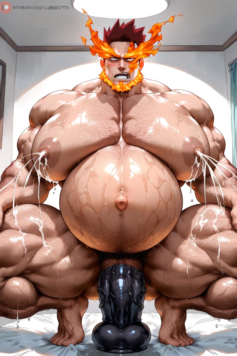 Hairy Body, Extremely Big Massive Pregnant Belly, Alone Porno gay IA