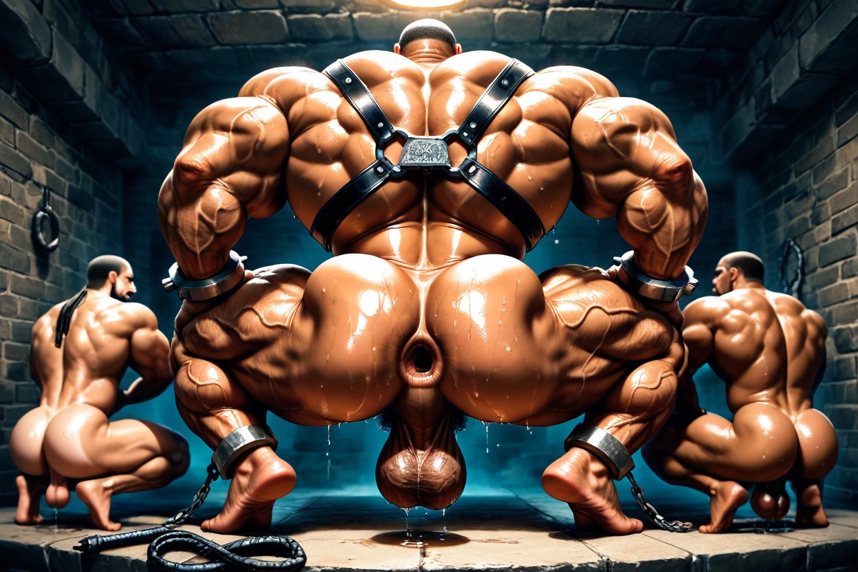 Rimming Ass, Sagging Balls, Anus AI Gay Porn