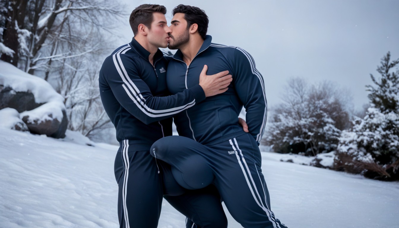 Cock Too Big For Tracksuit, Jogging, Colorete Para Toda La Cara Porno gay IA