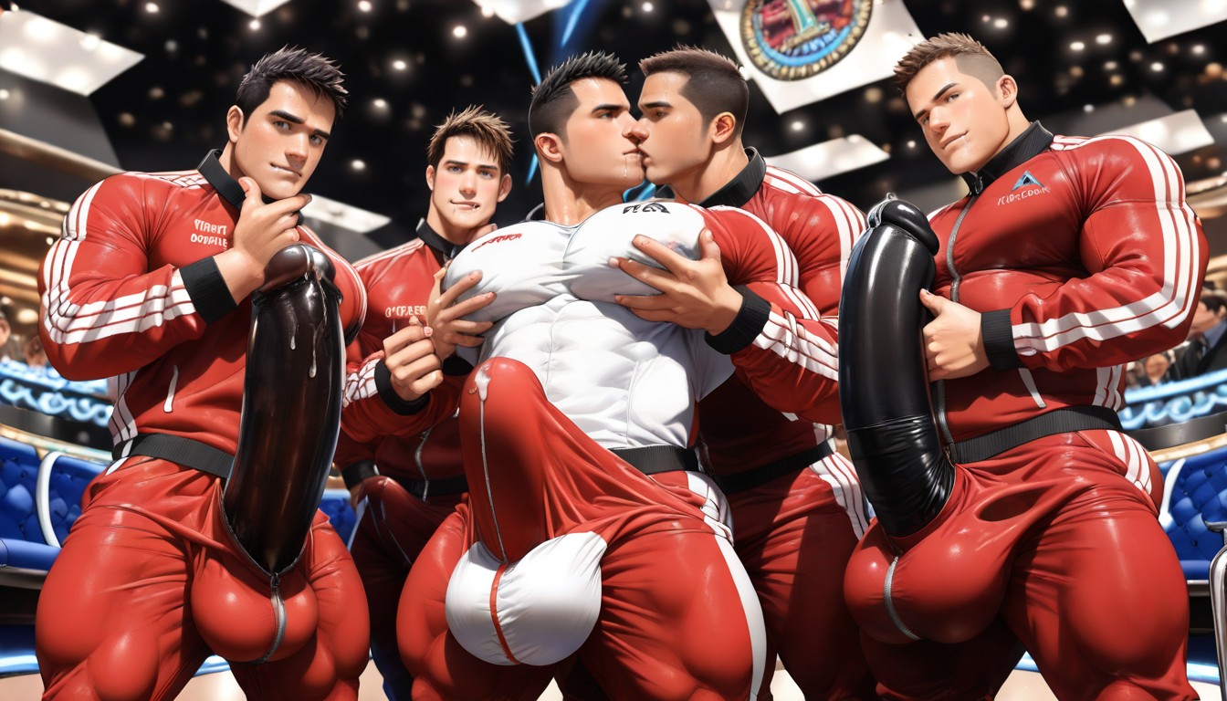 Angular Features, Gay, Black Hair AI Gay Porn
