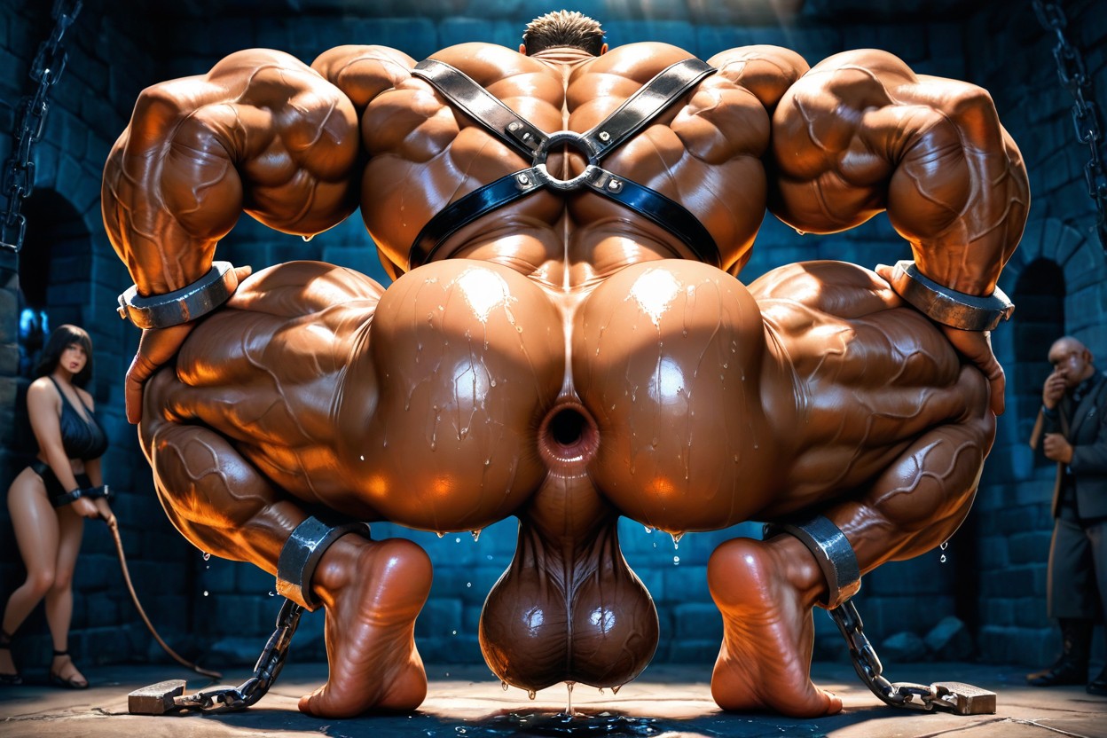 Massive Meaty Body, Rectum, Oily Skin AI Gay Porn