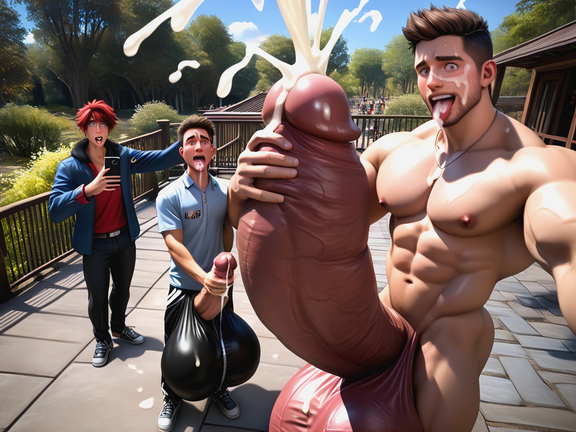 Detailed, Posing, Awkward AI Gay Porn