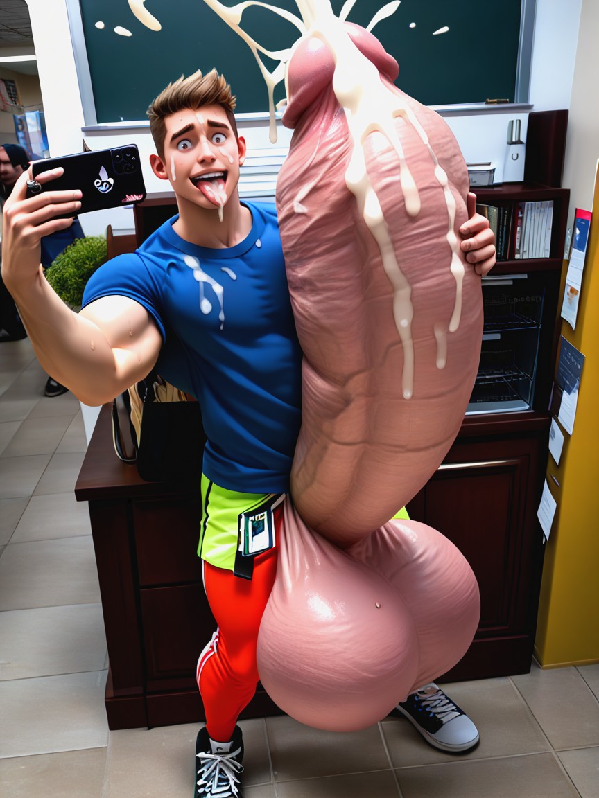2 People, Posing, Exhibitionism AI Gay Porn